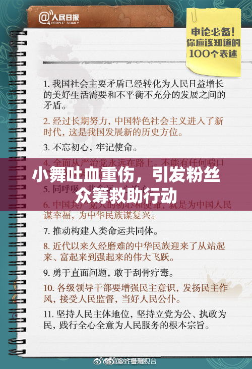 小舞吐血重伤，引发粉丝众筹救助行动