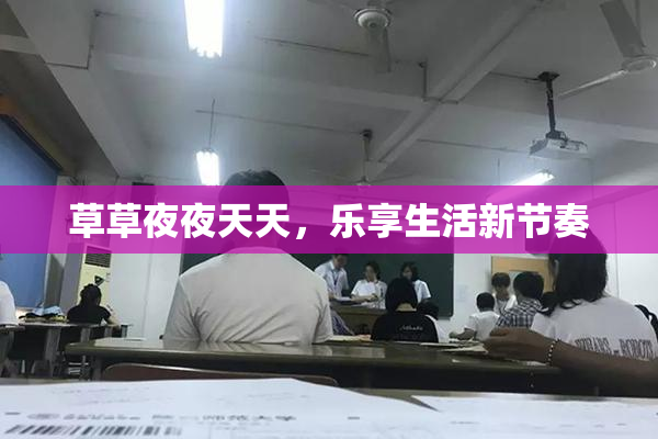 草草夜夜天天，乐享生活新节奏