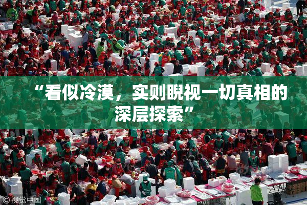 “看似冷漠，实则睨视一切真相的深层探索”