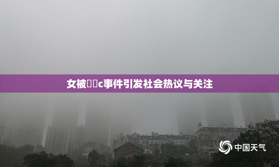女被❌‌c事件引发社会热议与关注