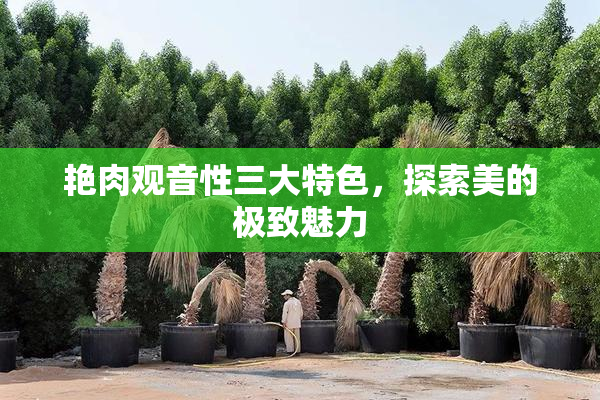 艳肉观音性三大特色，探索美的极致魅力