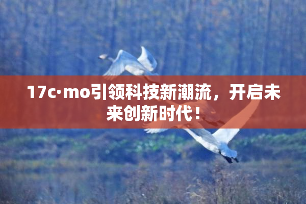 17c·mo引领科技新潮流，开启未来创新时代！