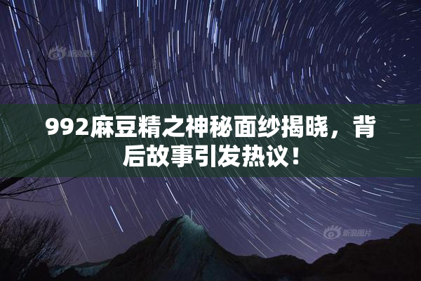 992麻豆精之神秘面纱揭晓，背后故事引发热议！