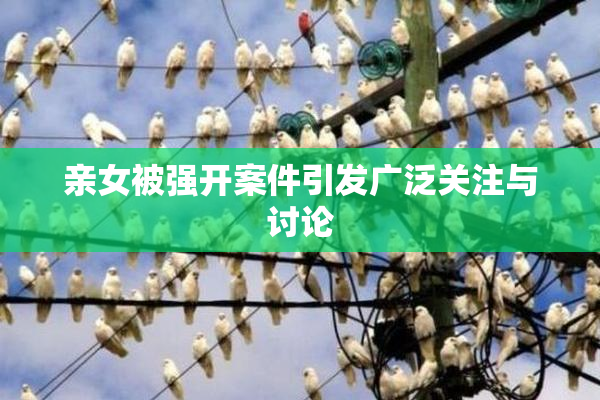 亲女被强开案件引发广泛关注与讨论