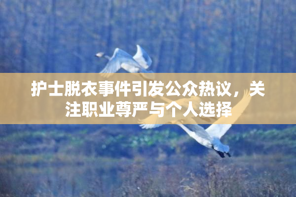 护士脱衣事件引发公众热议，关注职业尊严与个人选择