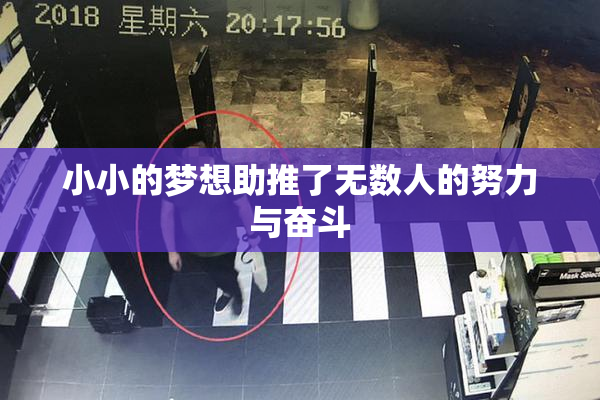 小小的梦想助推了无数人的努力与奋斗