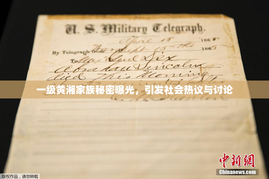 一级黄湘家族秘密曝光，引发社会热议与讨论