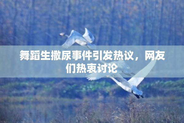 舞蹈生撒尿事件引发热议，网友们热衷讨论
