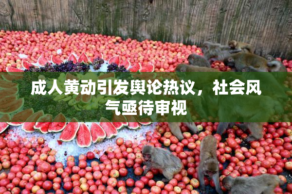 成人黄动引发舆论热议，社会风气亟待审视