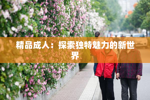 精品成人：探索独特魅力的新世界