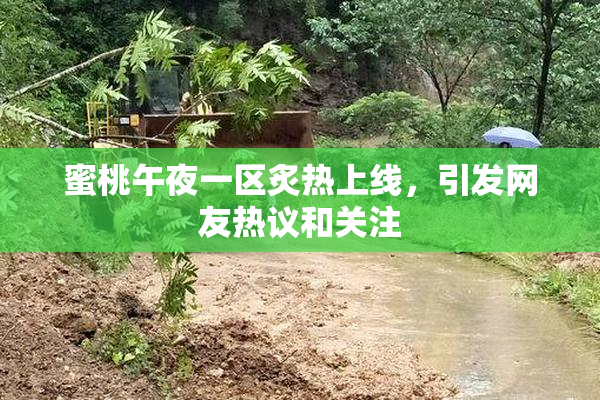 蜜桃午夜一区炙热上线，引发网友热议和关注