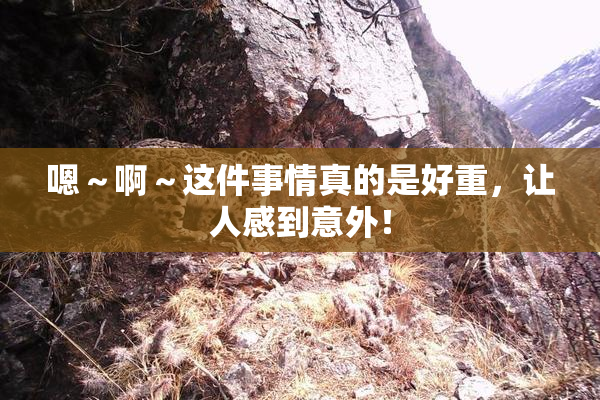 嗯～啊～这件事情真的是好重，让人感到意外！