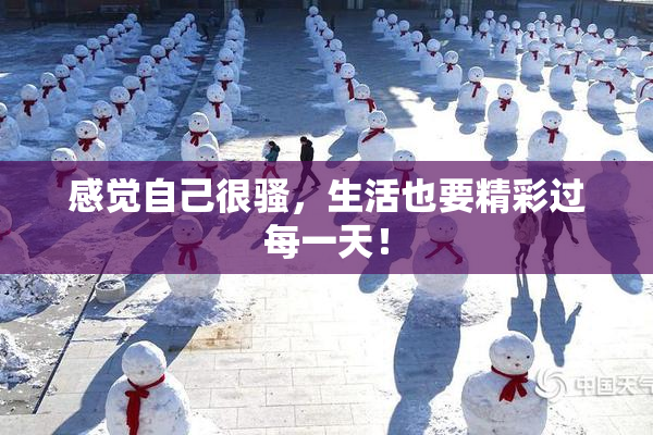 感觉自己很骚，生活也要精彩过每一天！