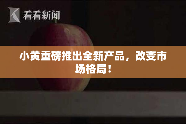 小黄重磅推出全新产品，改变市场格局！