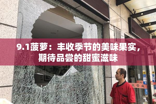 9.1菠萝：丰收季节的美味果实，期待品尝的甜蜜滋味