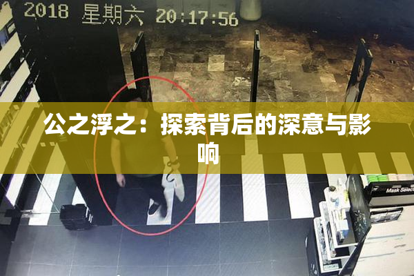 公之浮之：探索背后的深意与影响