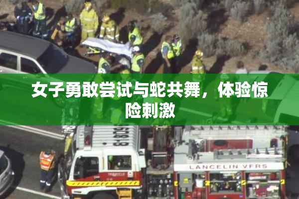 女子勇敢尝试与蛇共舞，体验惊险刺激