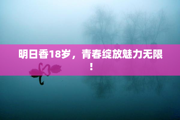 明日香18岁，青春绽放魅力无限！