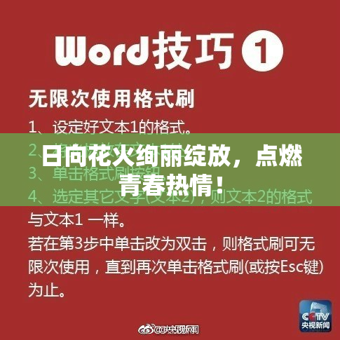 日向花火绚丽绽放，点燃青春热情！