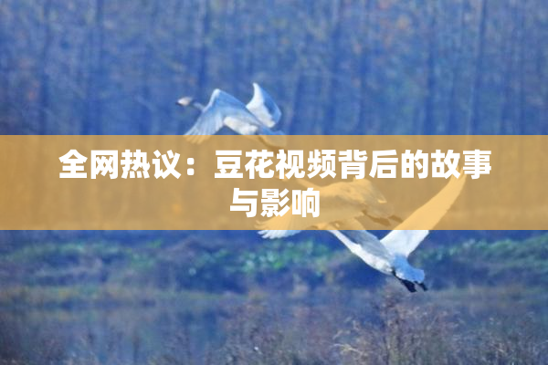 全网热议：豆花视频背后的故事与影响