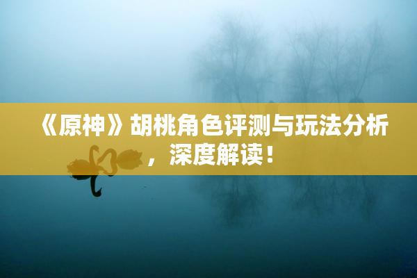 《原神》胡桃角色评测与玩法分析，深度解读！