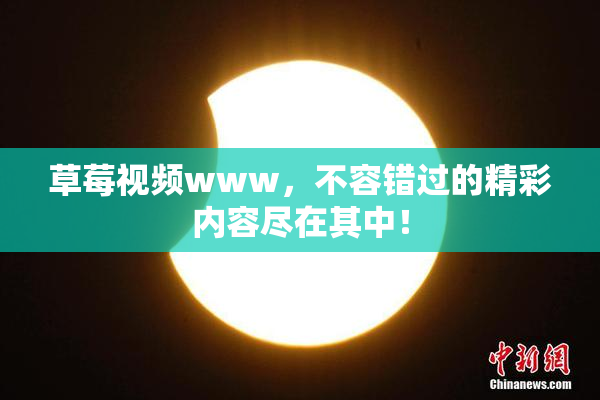 草莓视频www，不容错过的精彩内容尽在其中！