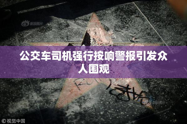 公交车司机强行按响警报引发众人围观