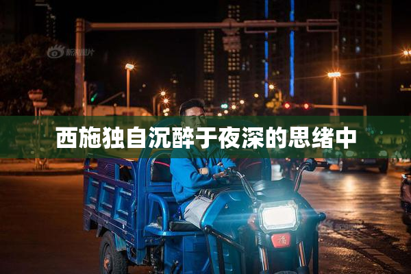 西施独自沉醉于夜深的思绪中