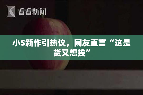 小S新作引热议，网友直言“这是货又想挨”