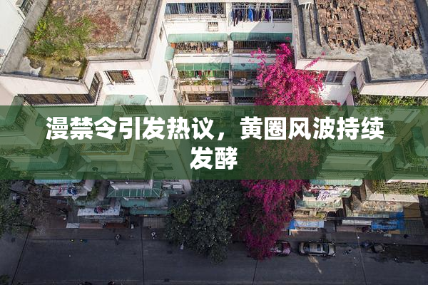 漫禁令引发热议，黄圈风波持续发酵
