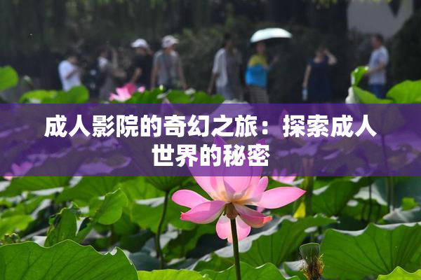成人影院的奇幻之旅：探索成人世界的秘密
