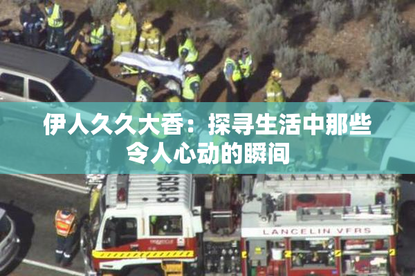 伊人久久大香：探寻生活中那些令人心动的瞬间