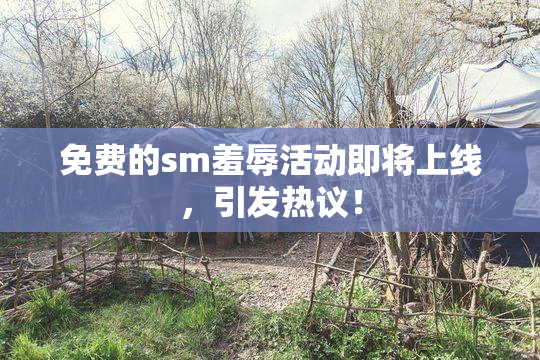 免费的sm羞辱活动即将上线，引发热议！