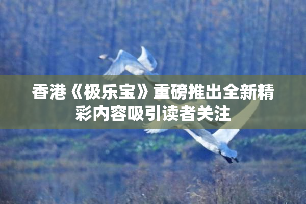 香港《极乐宝》重磅推出全新精彩内容吸引读者关注