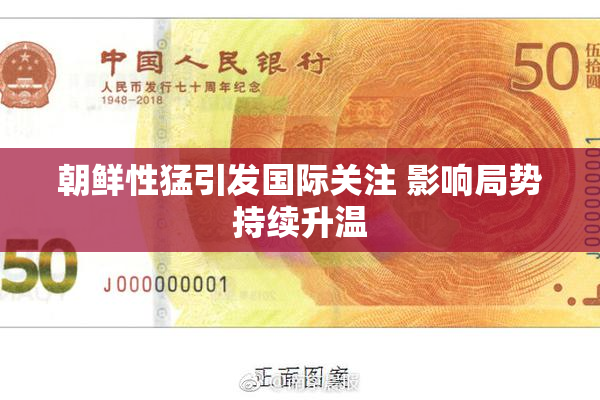 朝鲜性猛引发国际关注 影响局势持续升温