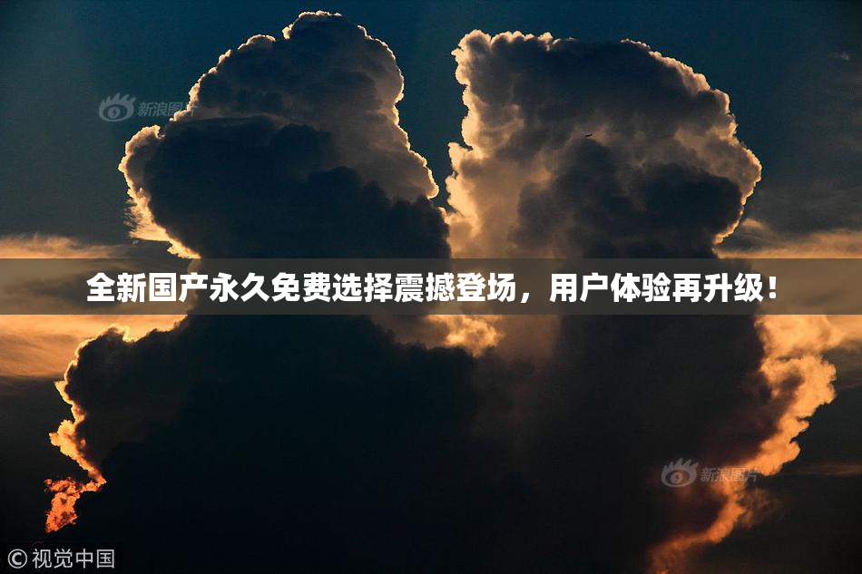 全新国产永久免费选择震撼登场，用户体验再升级！