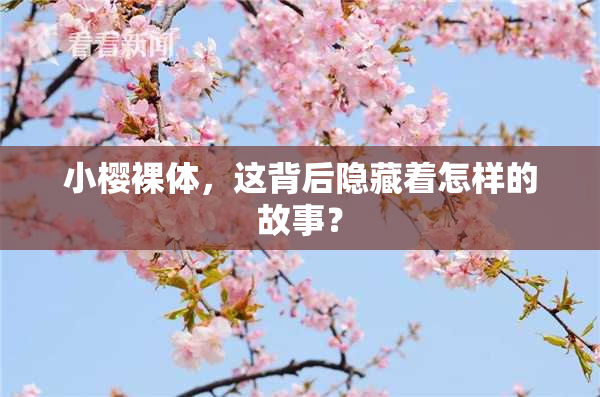 小樱裸体，这背后隐藏着怎样的故事？