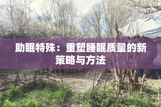 助眠特殊：重塑睡眠质量的新策略与方法