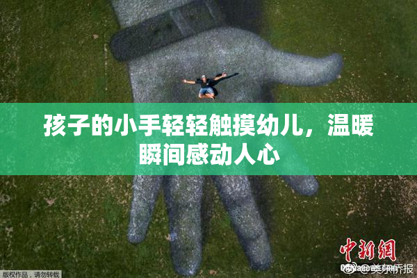 孩子的小手轻轻触摸幼儿，温暖瞬间感动人心
