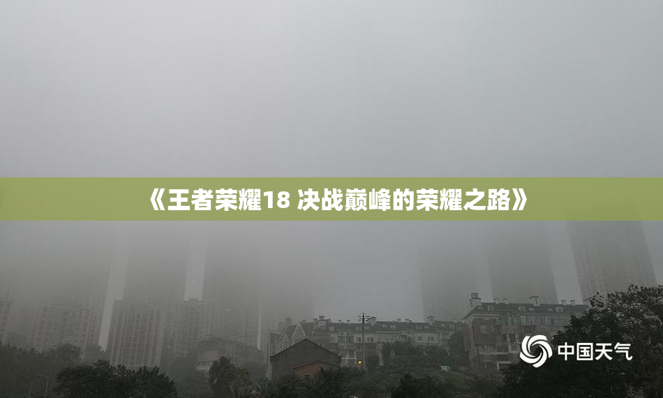 《王者荣耀18 决战巅峰的荣耀之路》