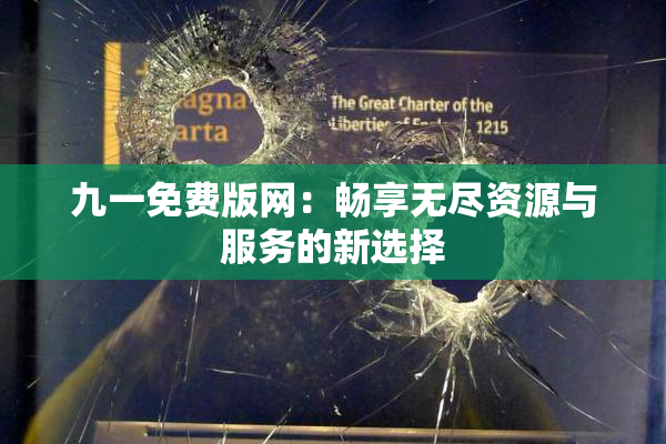 九一免费版网：畅享无尽资源与服务的新选择