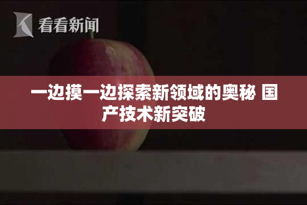 一边摸一边探索新领域的奥秘 国产技术新突破