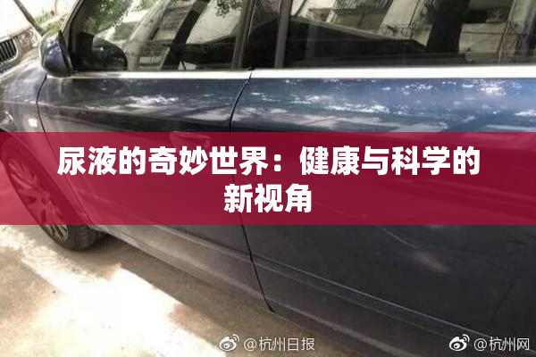 尿液的奇妙世界：健康与科学的新视角