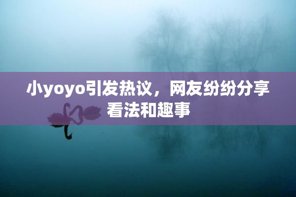 小yoyo引发热议，网友纷纷分享看法和趣事