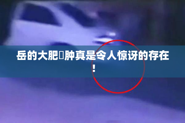 岳的大肥坹肿真是令人惊讶的存在！