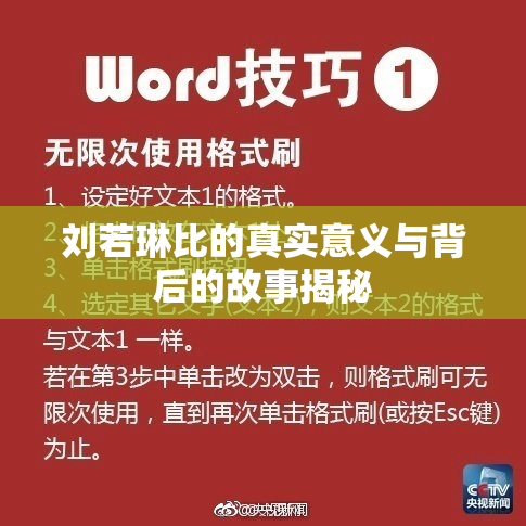 刘若琳比的真实意义与背后的故事揭秘