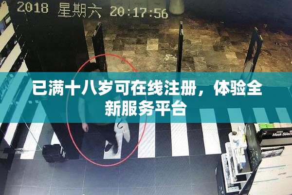 已满十八岁可在线注册，体验全新服务平台