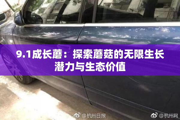 9.1成长蘑：探索蘑菇的无限生长潜力与生态价值