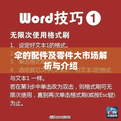 伞的配件及零件大市场解析与介绍