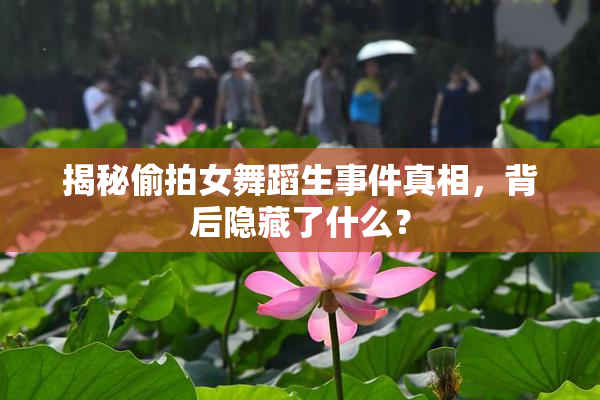 揭秘偷拍女舞蹈生事件真相，背后隐藏了什么？